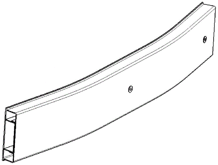 鋁型材定制開模汽車保險(xiǎn)杠防撞梁鋁型材