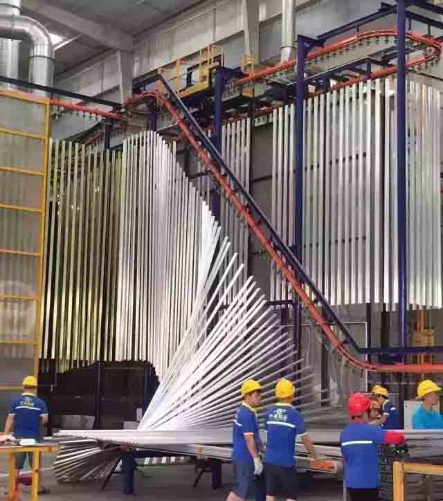 鋁型材定制開(kāi)模鋁型材立式噴涂